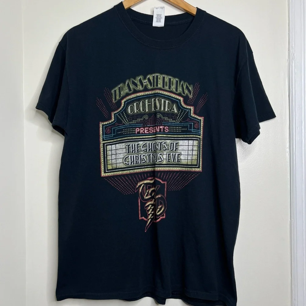 Trans Siberian Orchestra TSO Ghosts of Christmas Eve 2016 Sz Large Unisex Black